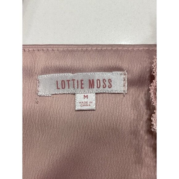 Lottie Moss Satin Lace Trim Crop Top M - Picture 4 of 5